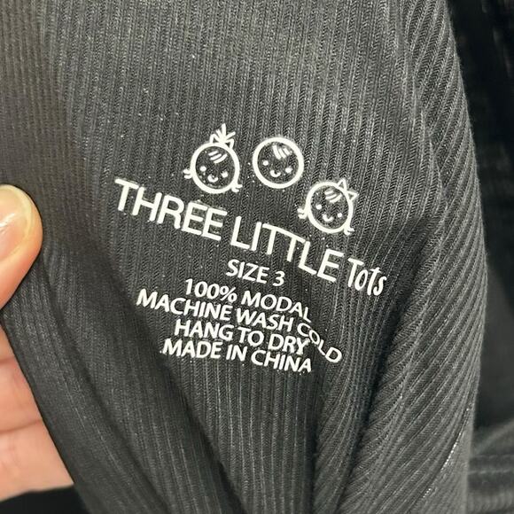 NWT Three Little Tots Mommy Nursing Gown Black Size 3 / Large - XL / 12 - 16 - Picture 6 of 6